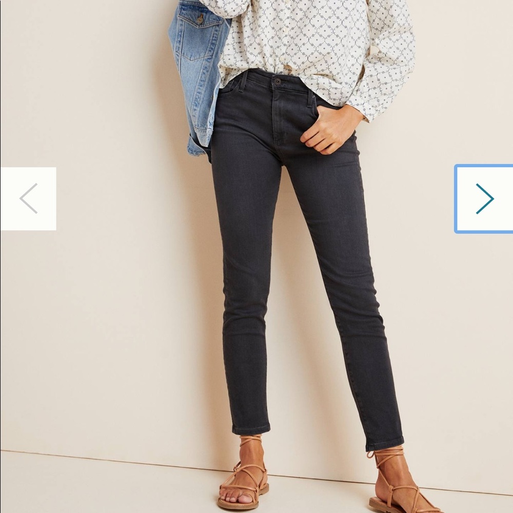 AG gray jeans from Anthropologie